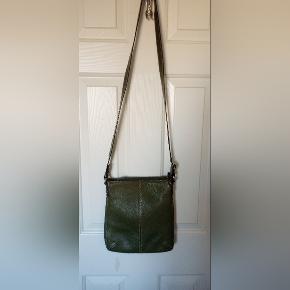 Fossil Olive Green Leather Crossbody Bag - Picture 7 of 13